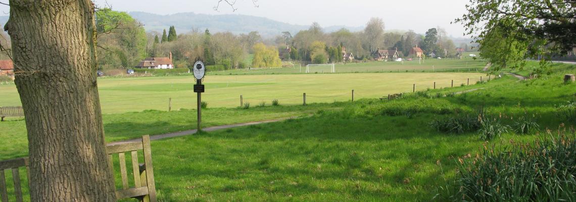 Ockley Green from Stane Street