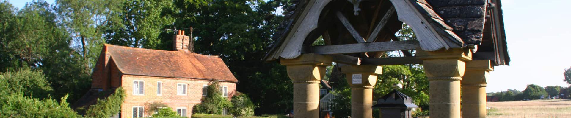 View of Ockley Pump on the green